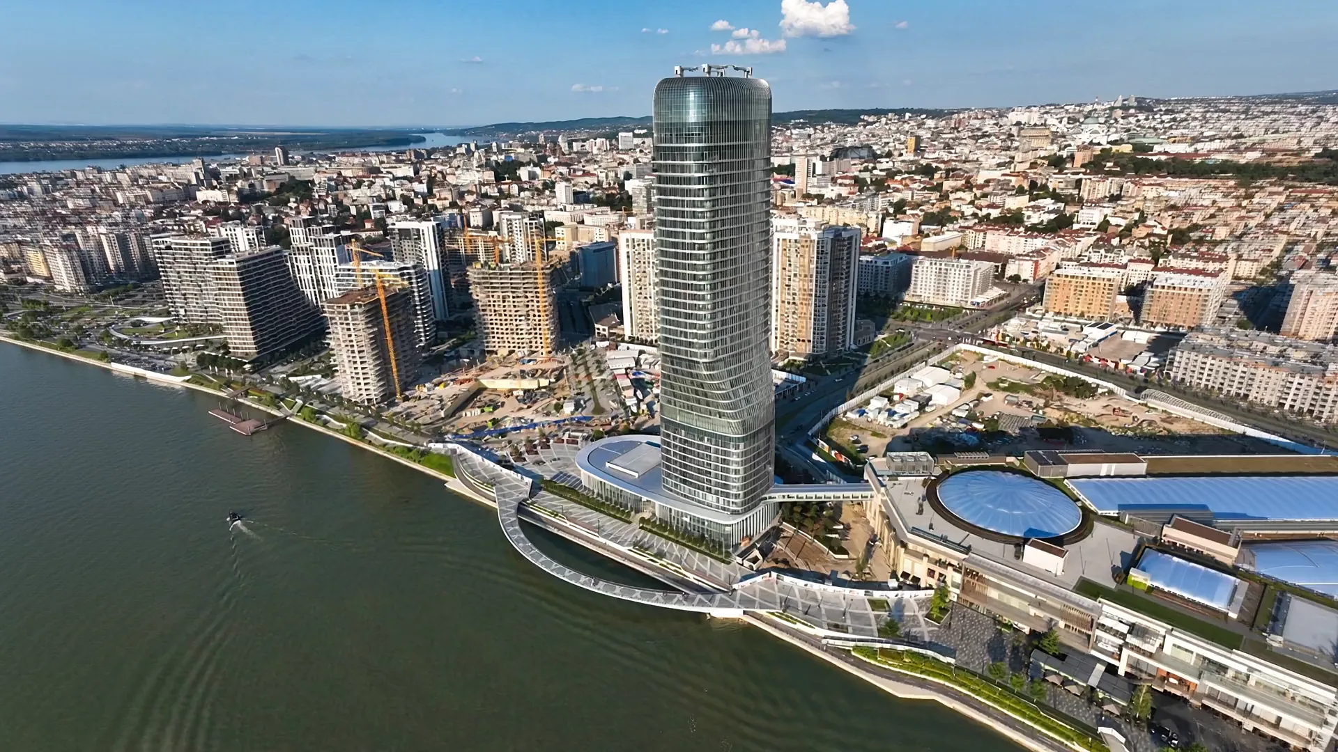 Beograd iz vazduha, početak leta ka Rijadu i Dubaiju